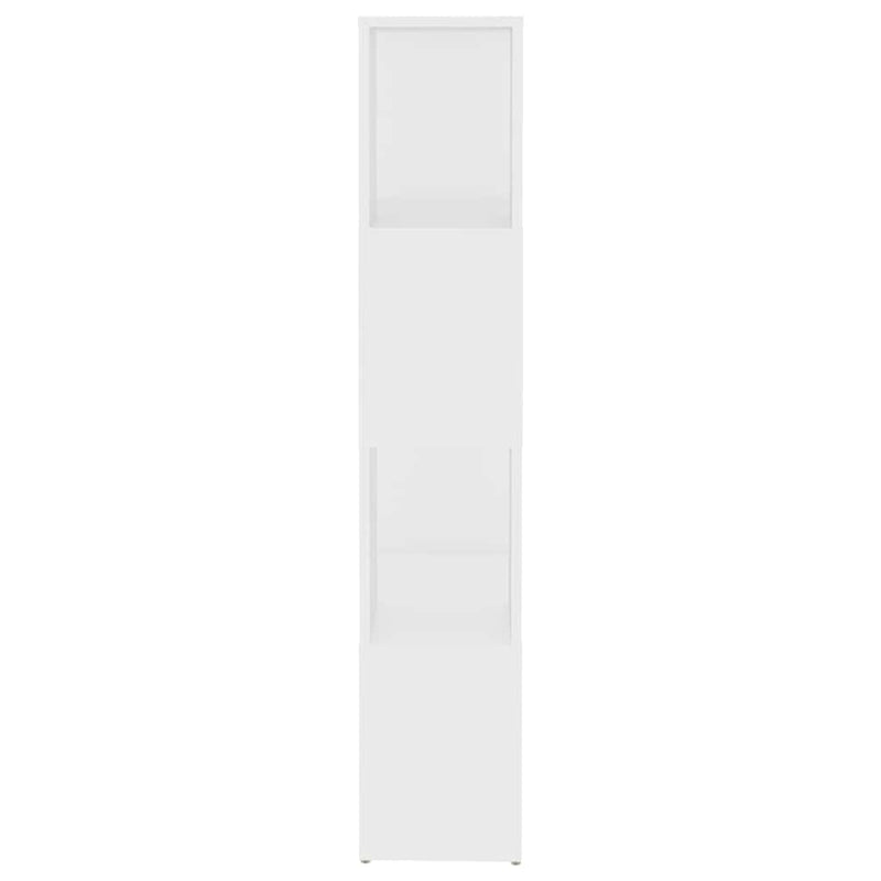 Bibliotecă/Separator cameră, alb, 60x24x124,5 cm, PAL