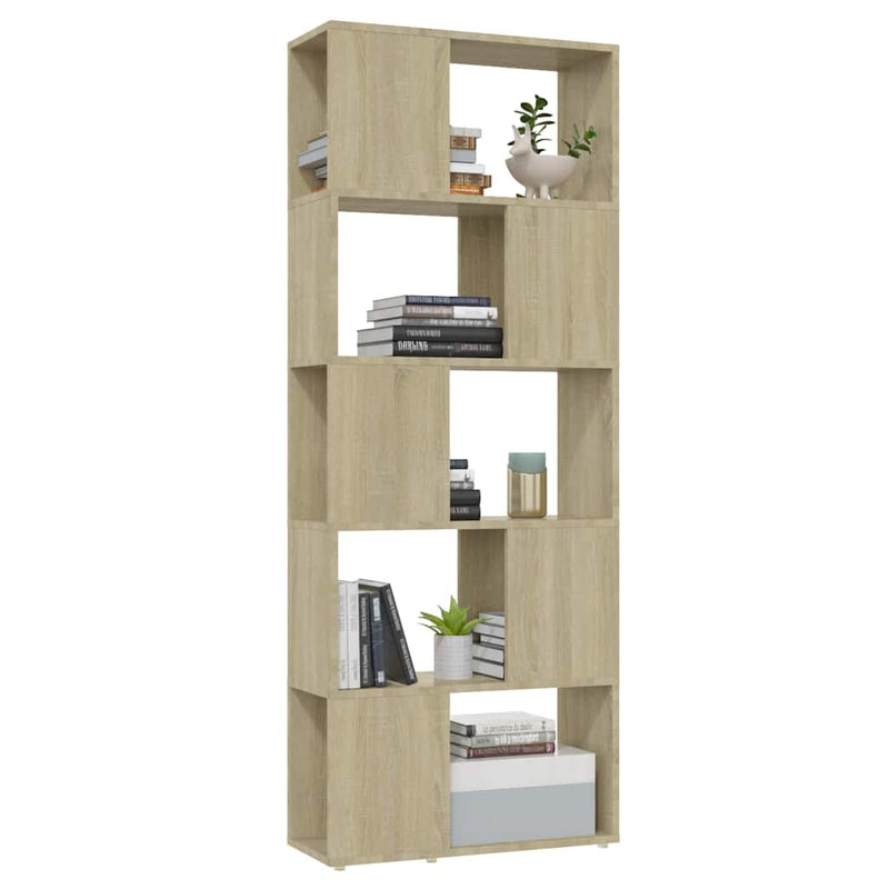 Bibliotecă/Separator cameră, stejar sonoma, 60x24x155 cm