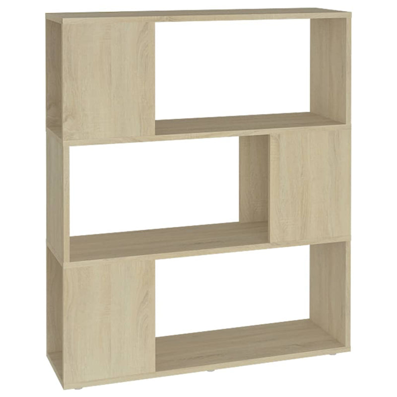 Bibliotecă/Separator cameră, stejar sonoma, 80x24x94 cm, PAL