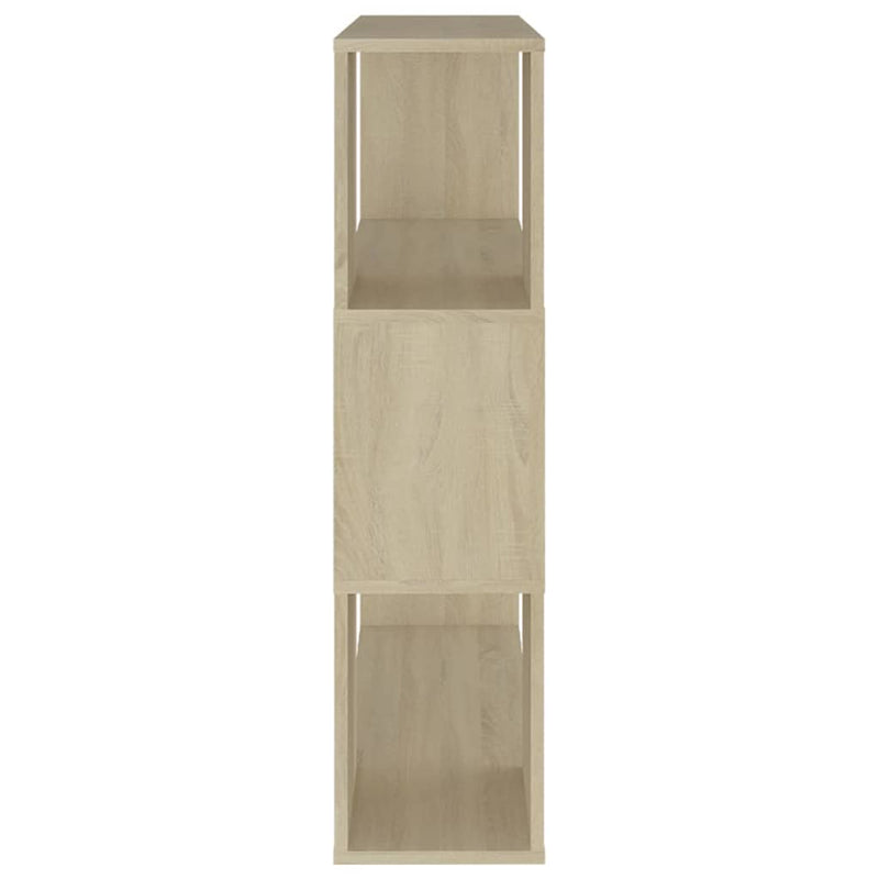 Bibliotecă/Separator cameră, stejar sonoma, 80x24x94 cm, PAL