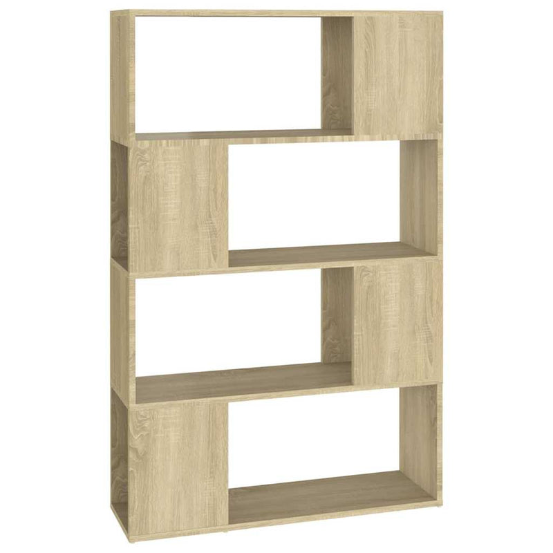 Bibliotecă/Separator cameră stejar sonoma 80x24x124,5 cm PAL