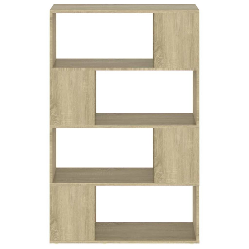 Bibliotecă/Separator cameră stejar sonoma 80x24x124,5 cm PAL