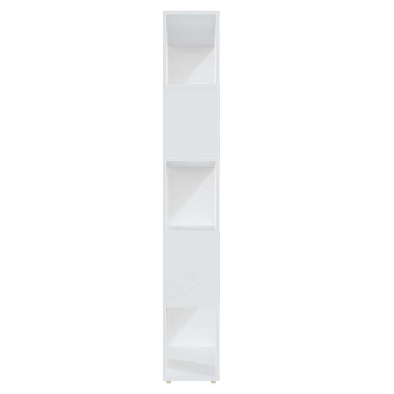 Bibliotecă/Separator cameră, alb, 80x24x155 cm, PAL