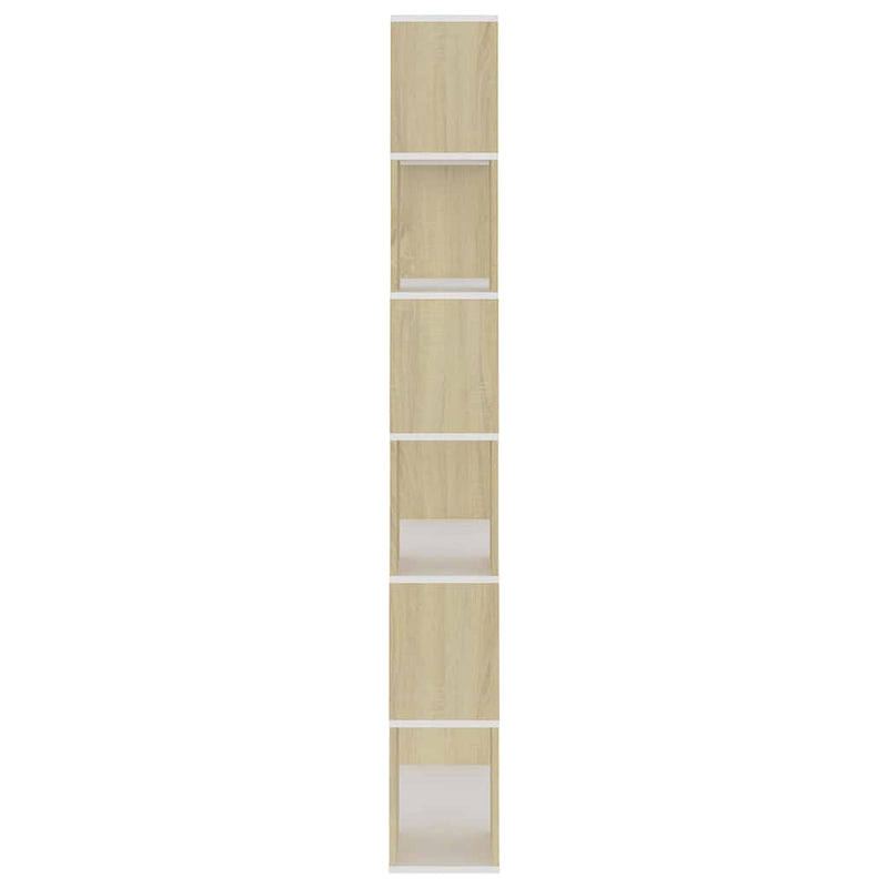 Bibliotecă/Separator cameră, stejar sonoma, 80x24x186 cm, PAL