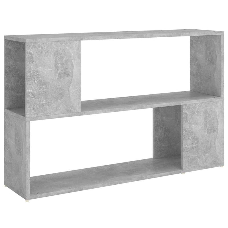 Bibliotecă, gri beton, 100x24x63 cm, PAL