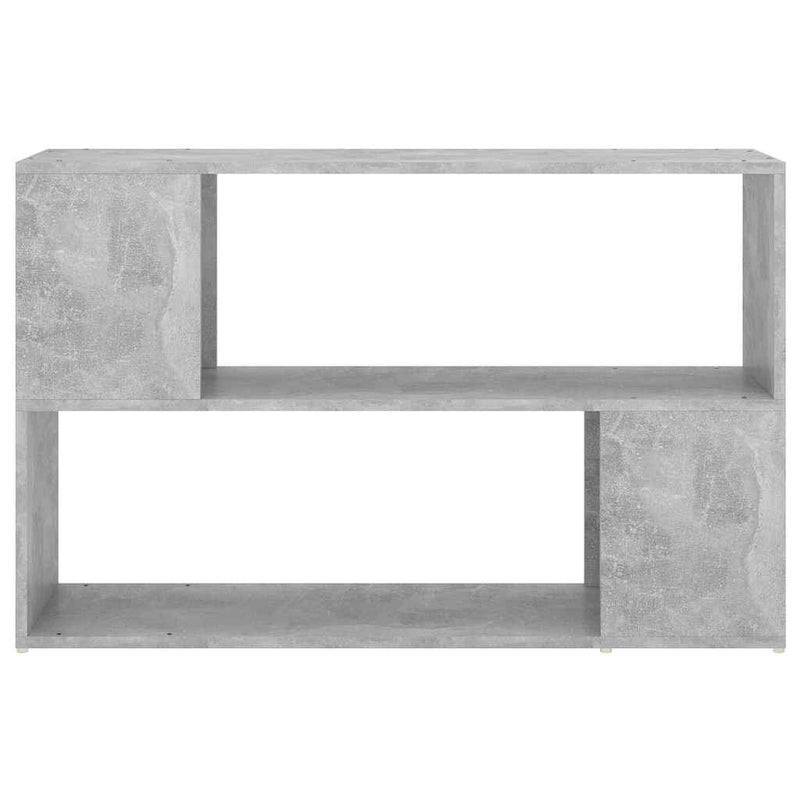 Bibliotecă, gri beton, 100x24x63 cm, PAL
