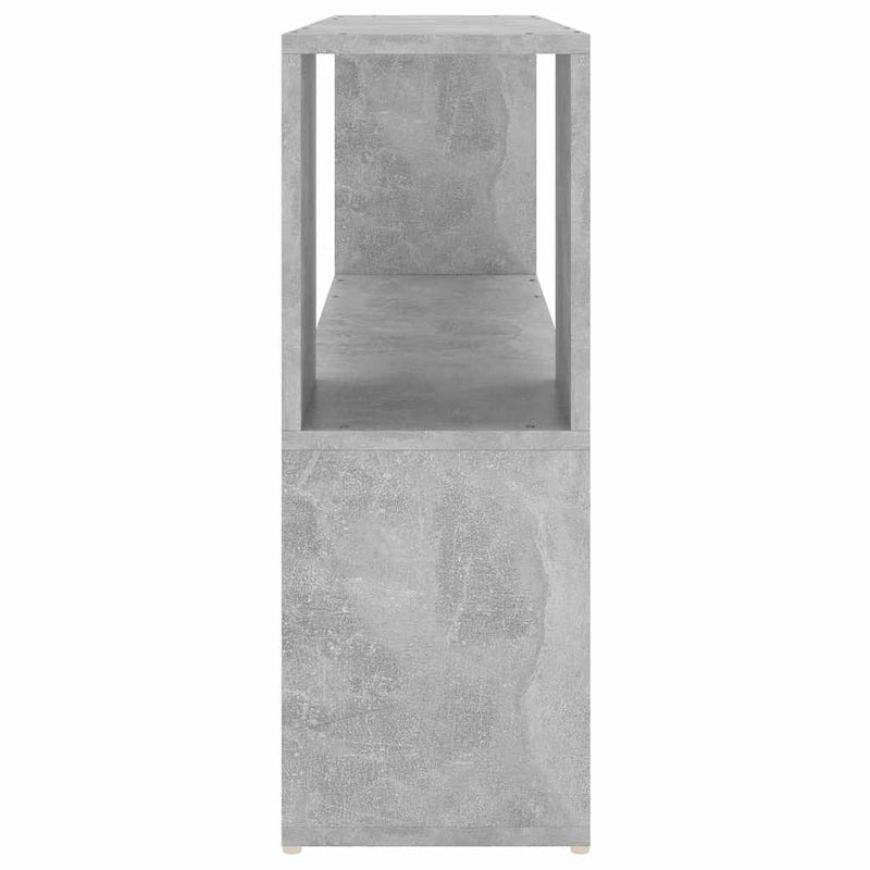 Bibliotecă, gri beton, 100x24x63 cm, PAL
