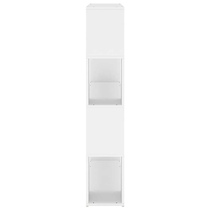 Bibliotecă/Separator cameră, alb, 100x24x124 cm