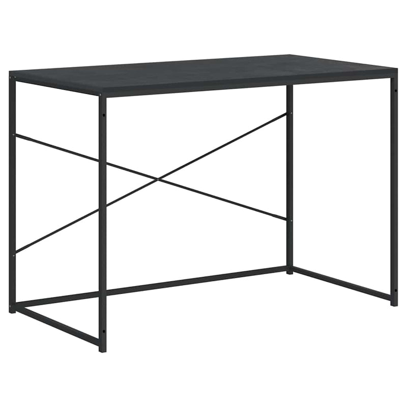 Birou de computer, negru, 110x60x70 cm, lemn prelucrat