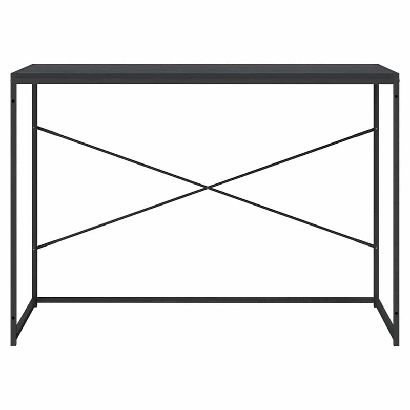 Birou de computer, negru, 110x60x70 cm, lemn prelucrat