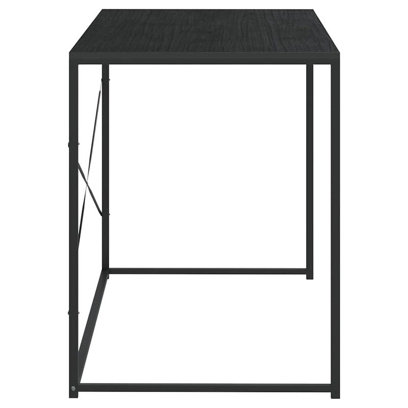 Birou de computer, negru, 110x60x70 cm, lemn prelucrat
