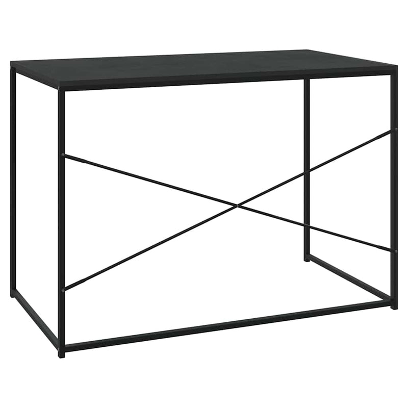 Birou de computer, negru, 110x60x70 cm, lemn prelucrat