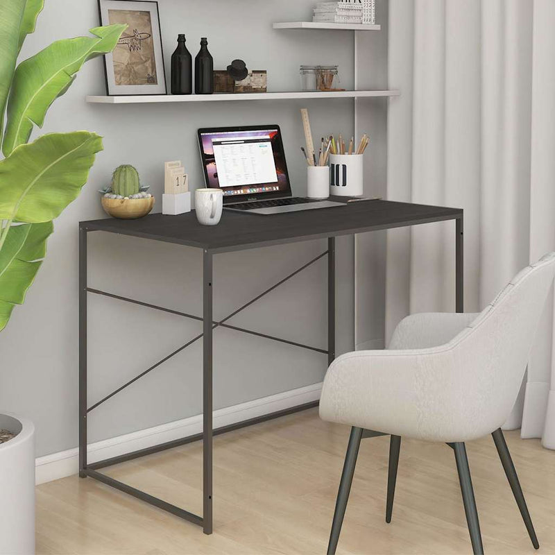 Birou de computer, negru, 110x60x70 cm, lemn prelucrat