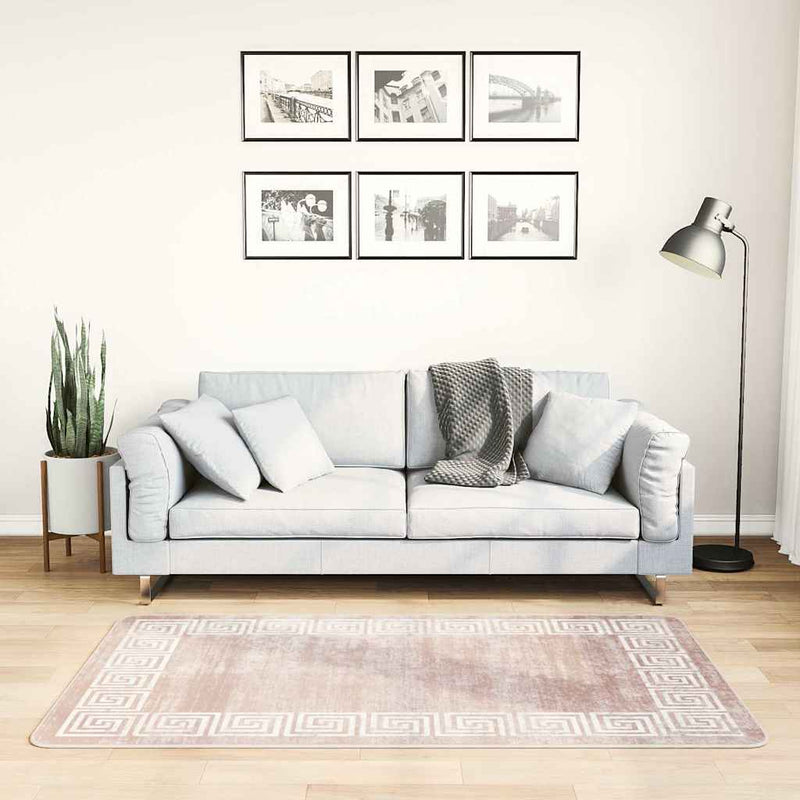 Covor lavabil, bej, 80x150 cm