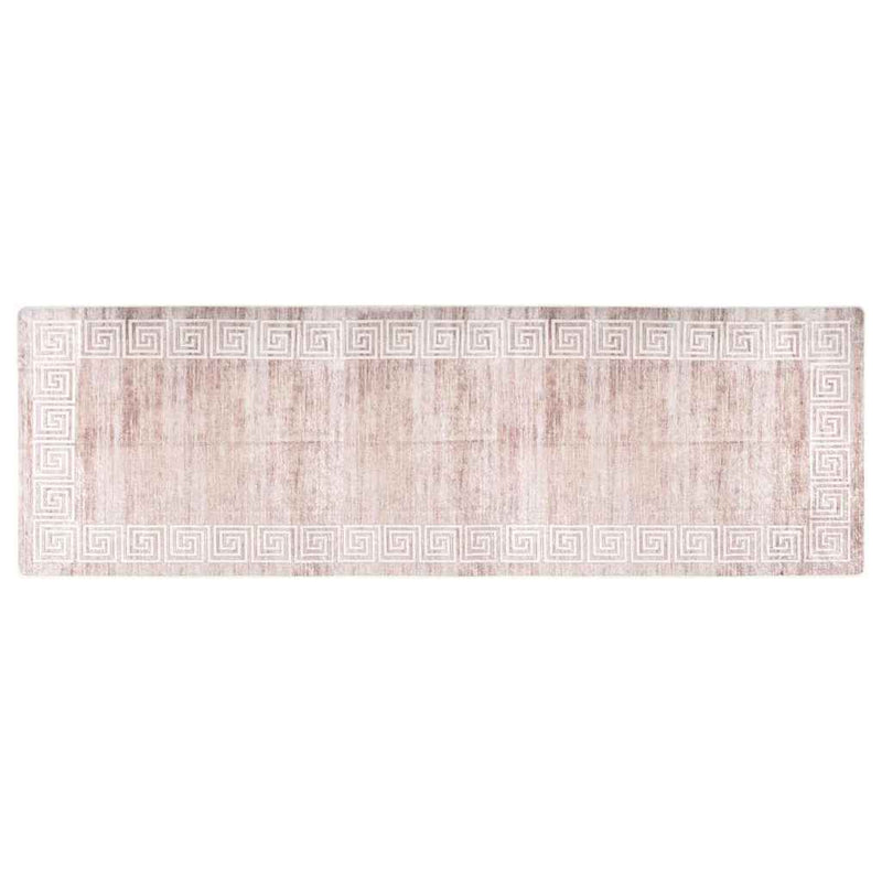 Covor lavabil, bej, 80x300 cm