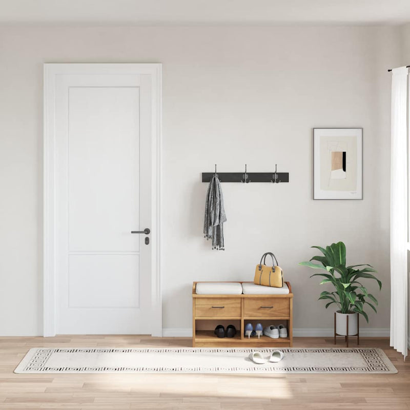 Covor lavabil, bej deschis, 80x300 cm