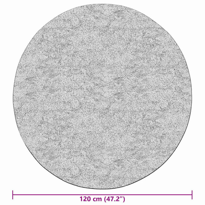 Covor lavabil, bej deschis, φ120 cm , antiderapant