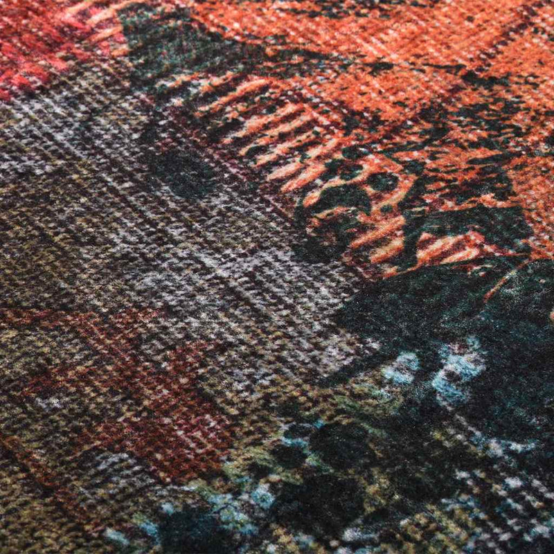 Covor lavabil, mozaic multicolor, 80x300 cm