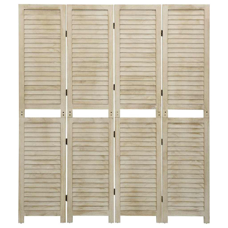 Paravan de cameră cu 4 panouri 140x165 cm lemn masiv Paulownia