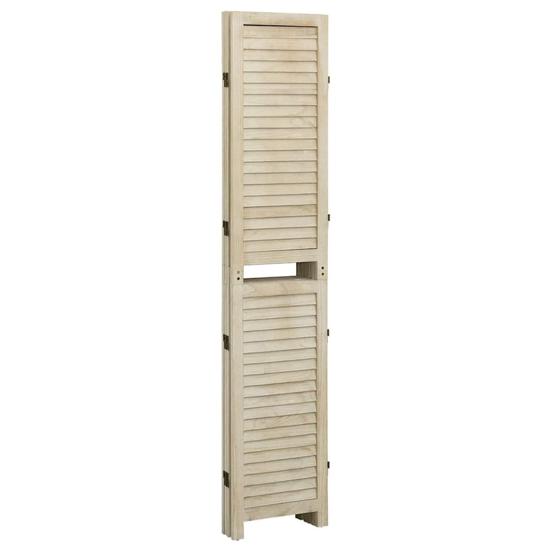 Paravan de cameră cu 4 panouri 140x165 cm lemn masiv Paulownia