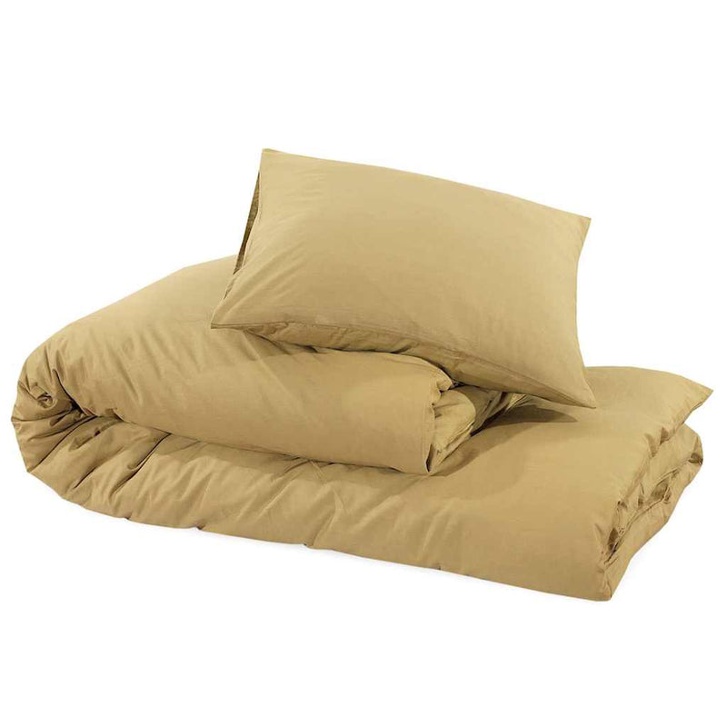 Set cu husă de pilotă, gri taupe, 200x200 cm, microfibră