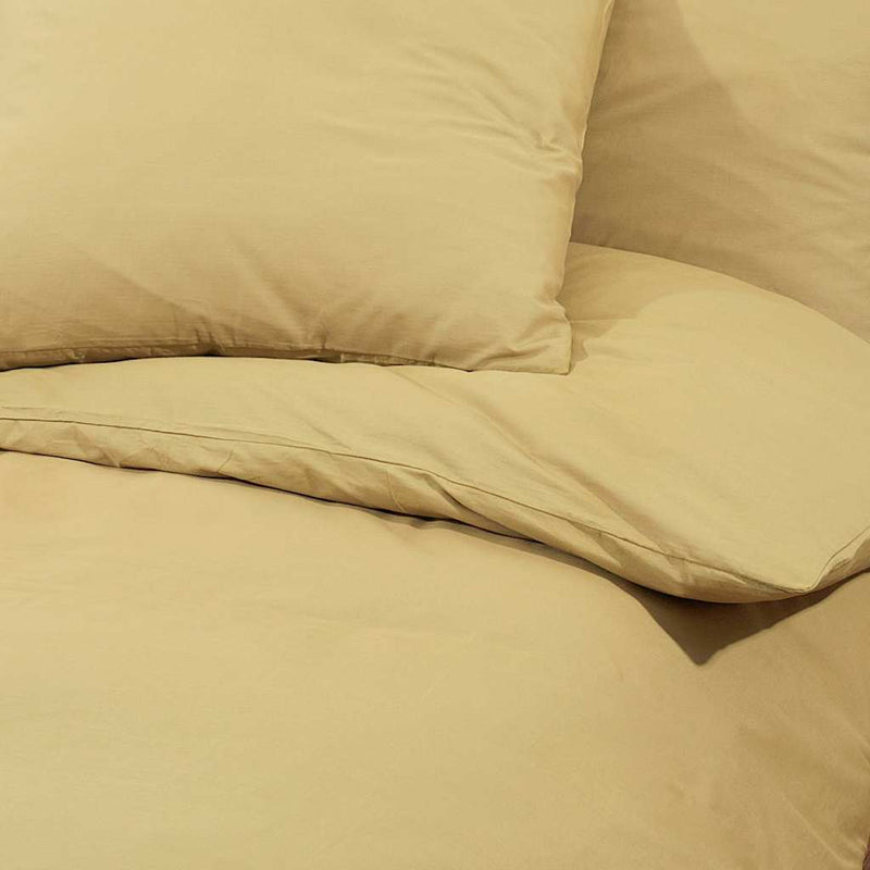 Set cu husă de pilotă, gri taupe, 200x200 cm, microfibră
