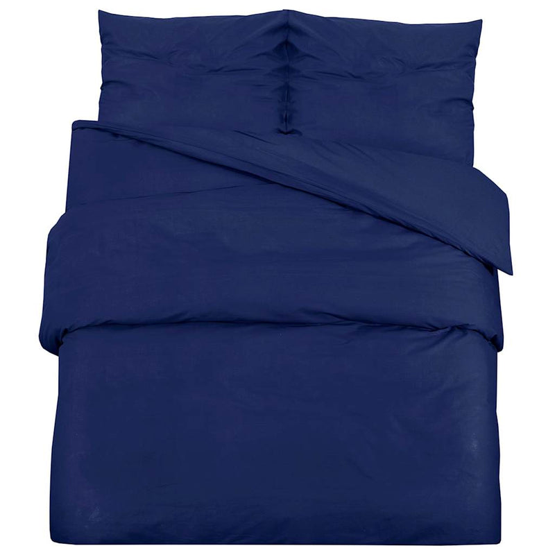 Set cu husă de pilotă, bleumarin, 260x240 cm, microfibră
