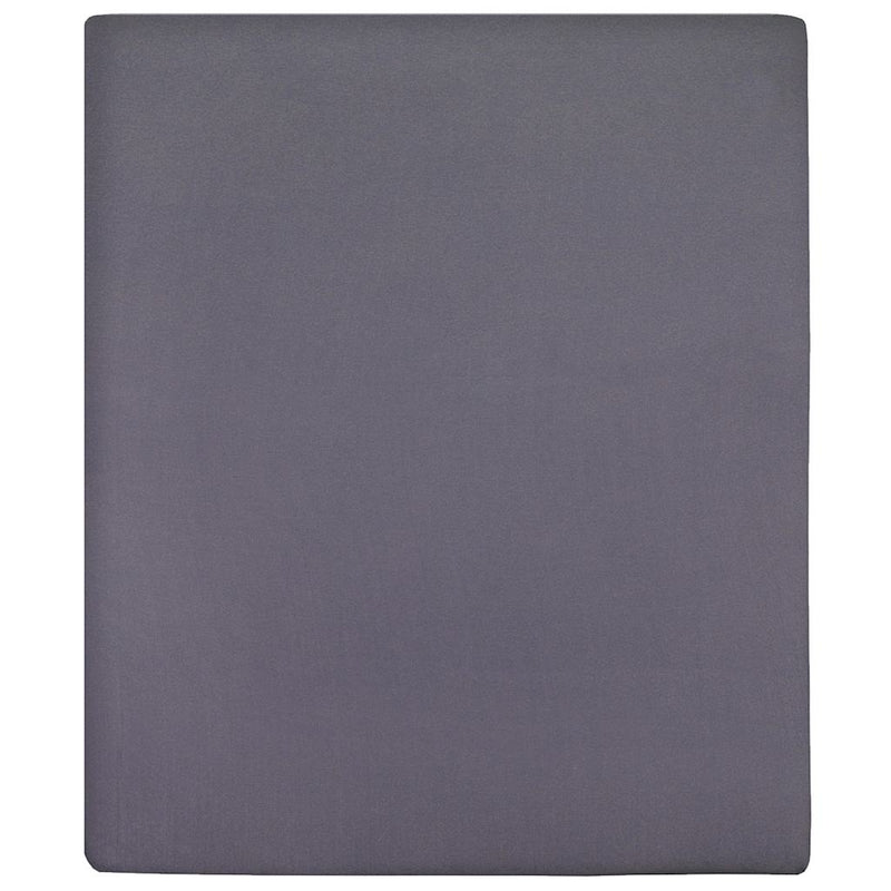 Cearșaf de pat cu elastic, 2 buc., antracit, 180x200 cm, bumbac