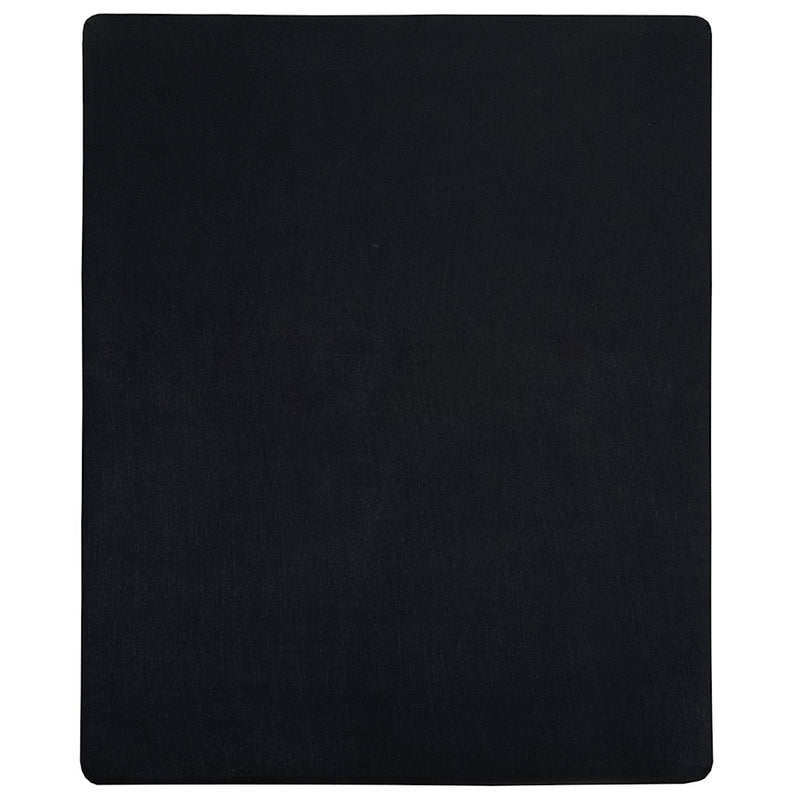 Cearșaf de pat cu elastic, negru, 90x200 cm, bumbac
