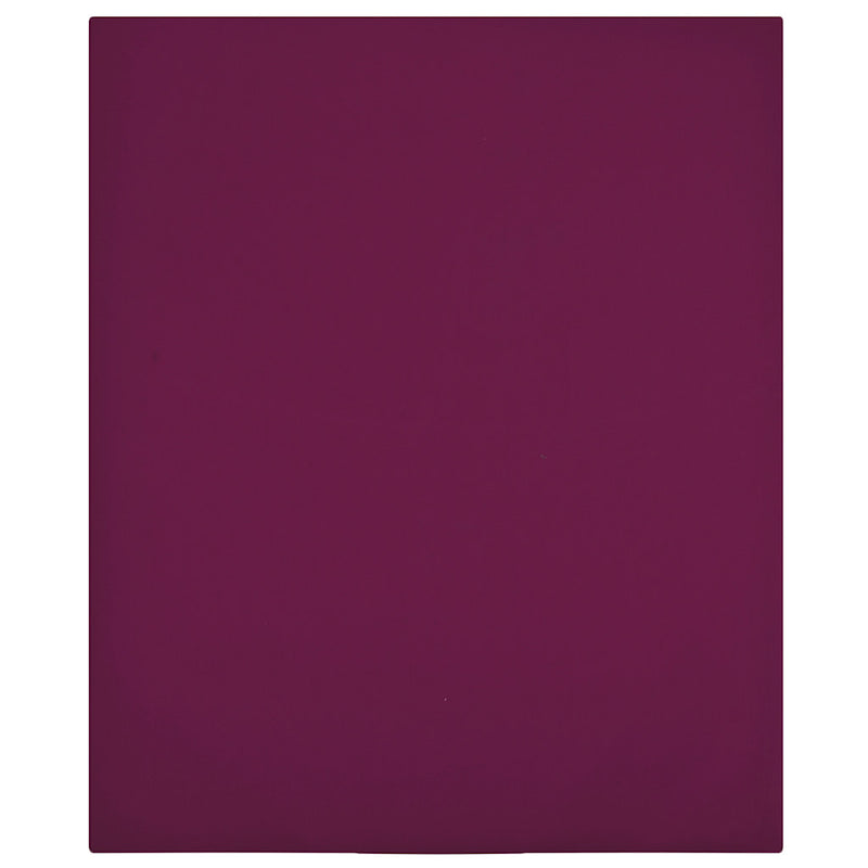 Cearșaf de pat cu elastic, 2 buc., bordo, 90x200 cm, bumbac