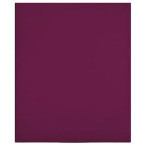 Cearșaf de pat cu elastic, 2 buc., bordo, 180x200 cm, bumbac