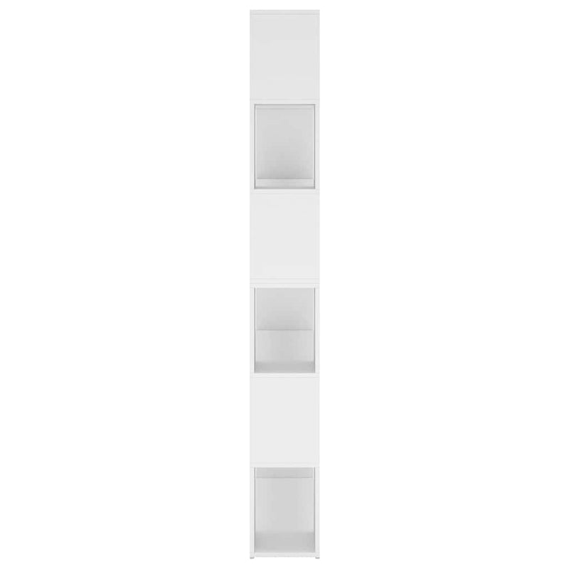 Bibliotecă/Separator cameră, alb, 100x24x188 cm