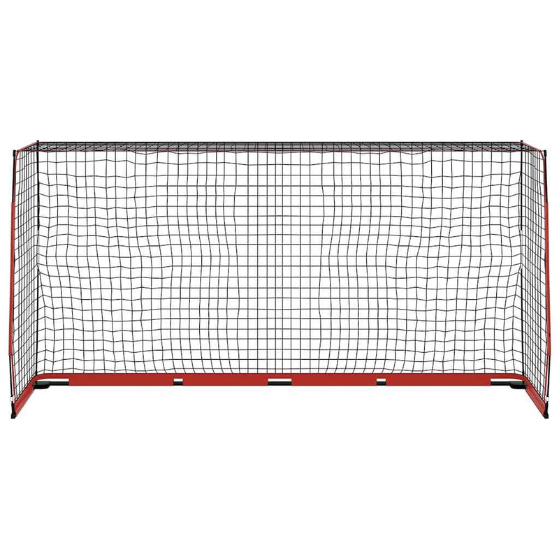 Poartă de fotbal, 366,5x91x183 cm, oțel