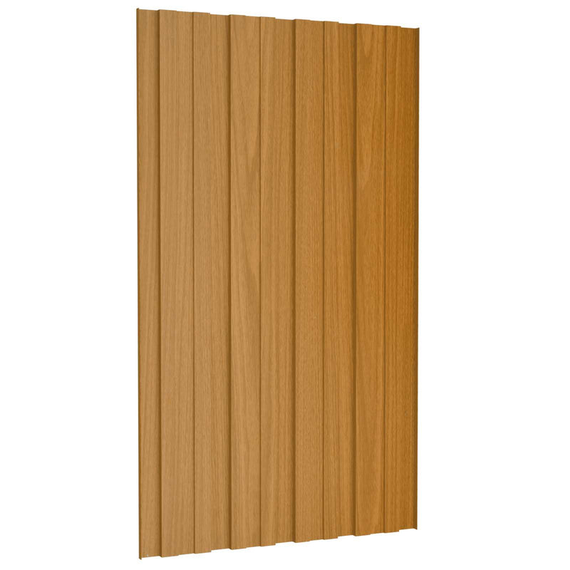 Panou de acoperiș 36 buc. natural 80 x 45 cm Oțel galvanizat