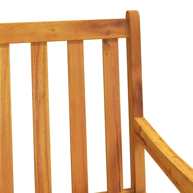 Scaune de grădină 2 buc. natural Lemn Solid de Acacia