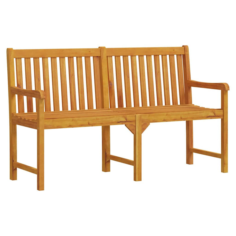 Bancă pentru grădină, 150 cm, lemn masiv de acacia