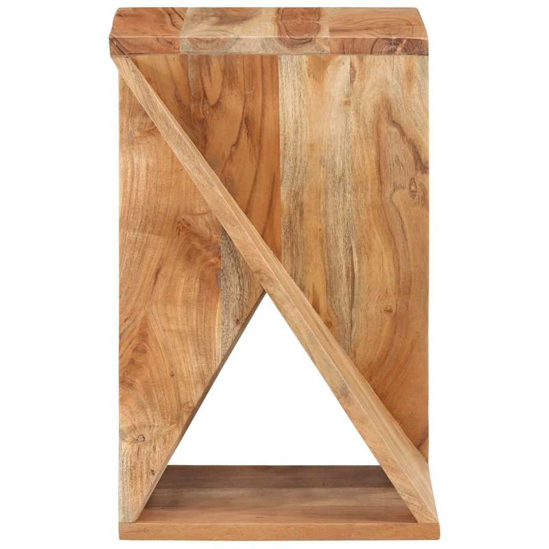 Masă laterală, 35x35x55 cm, lemn masiv de acacia