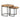 Mese suprapuse, 2 buc., lemn de mango brut