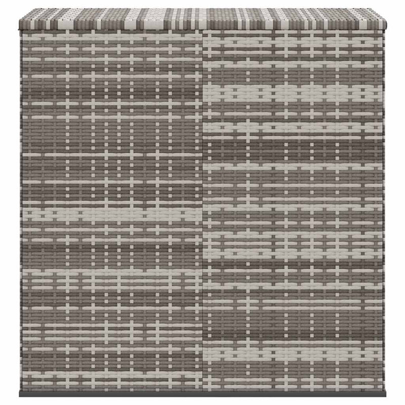 Ladă grădină pentru perne, gri, 100x49x103,5 cm, ratan PE