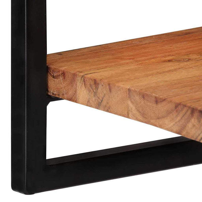 Rafturi de perete 2 buc. 25x25x35 cm lemn masiv acacia/oțel