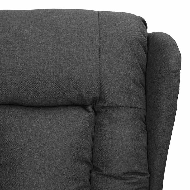 Fotoliu rabatabil, gri închis, material textil