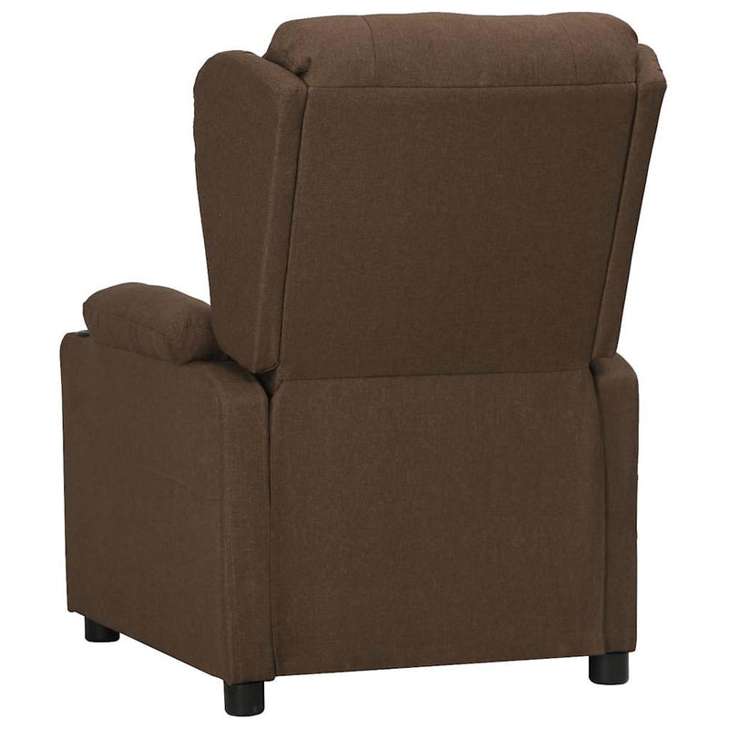 Fotoliu rabatabil, maro, material textil