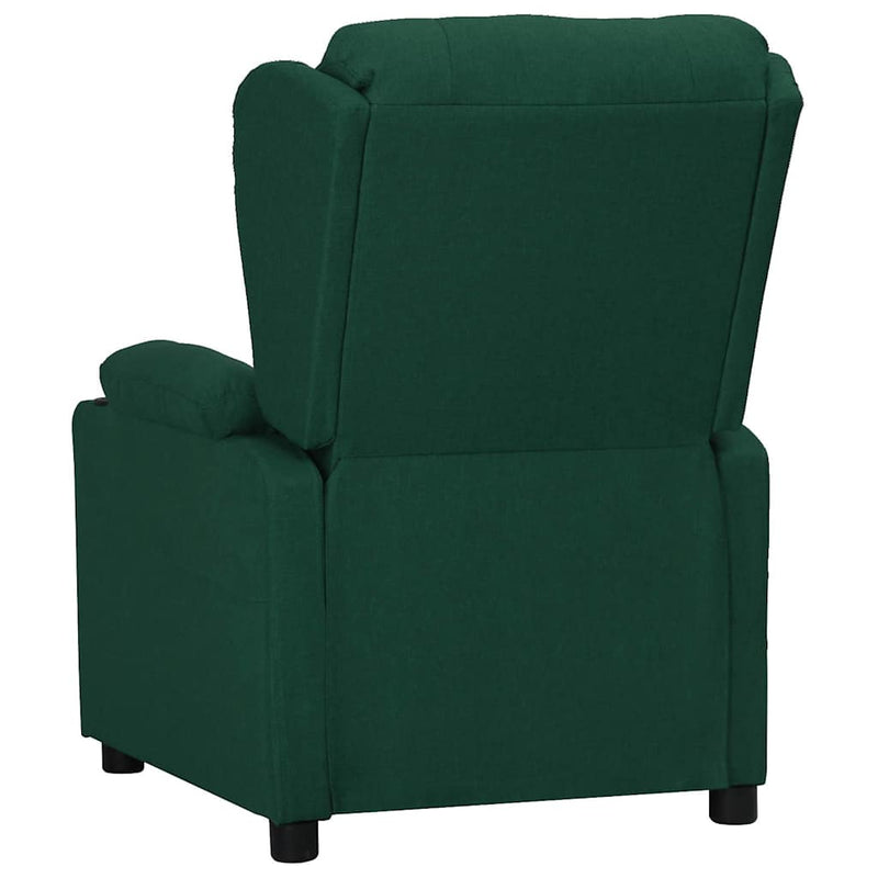 Fotoliu rabatabil, verde închis, material textil