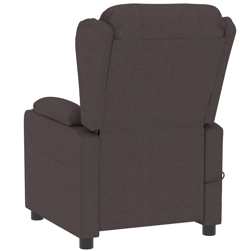 Fotoliu de masaj, maro închis, material textil