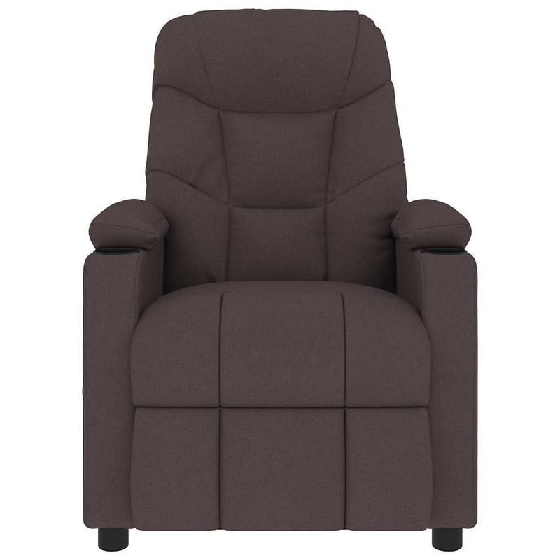 Fotoliu de masaj, maro închis, material textil