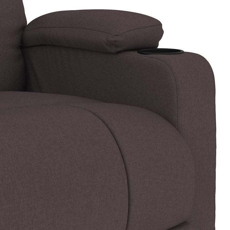 Fotoliu de masaj, maro închis, material textil