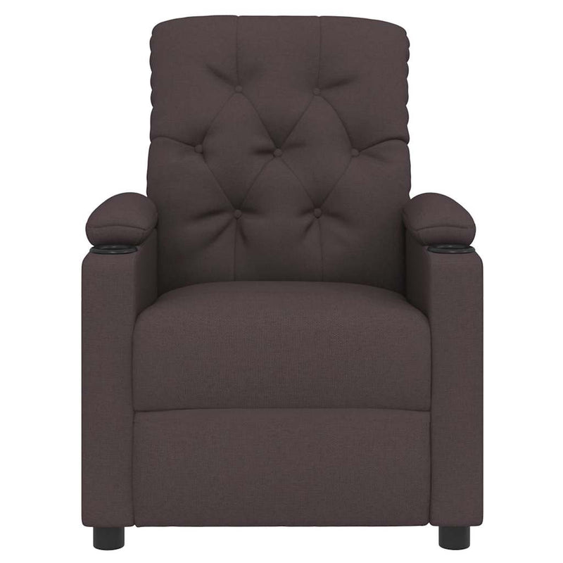 Fotoliu de masaj, maro închis, material textil