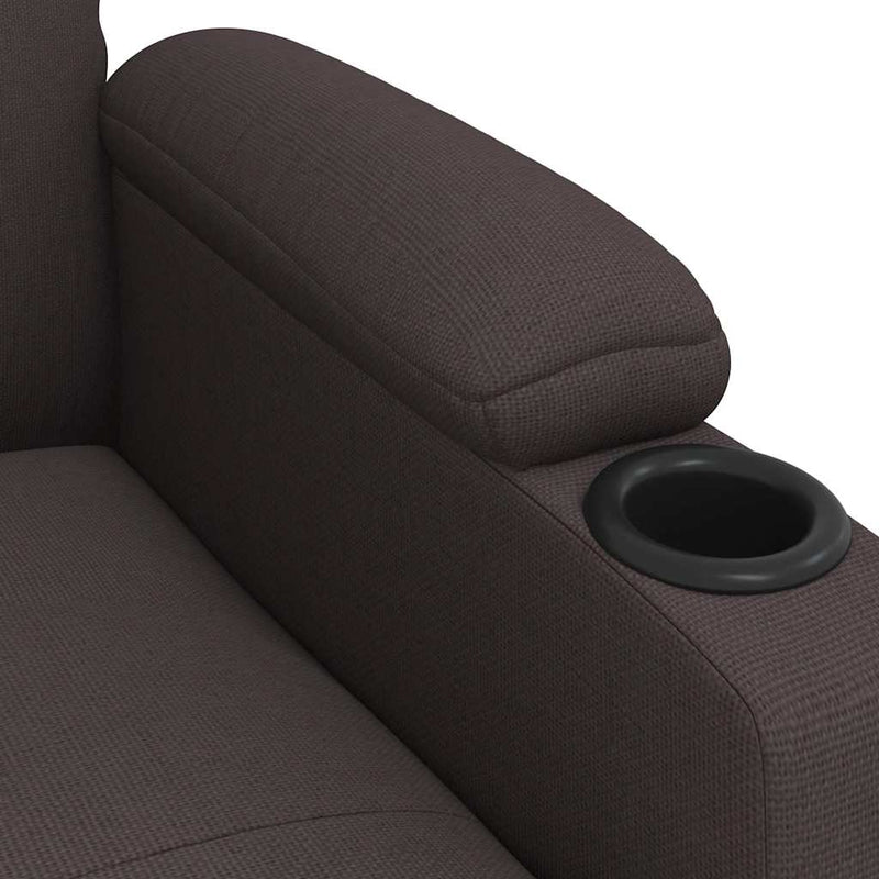 Fotoliu de masaj, maro închis, material textil