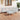 Set mobilier de grădină, 5 piese, alb, lemn masiv de pin