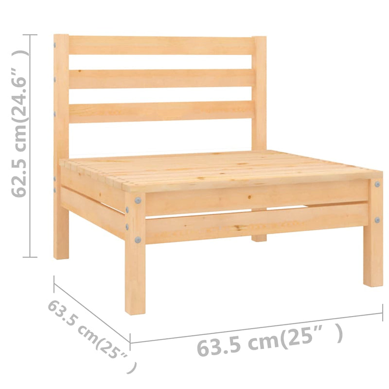 Set mobilier de grădină, 7 piese, lemn masiv de pin